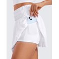 thumbnail image 4 of Falda CRZ YOGA Fluida de Cintura Alta para Tenis Blanca Talle S, 4 of 5