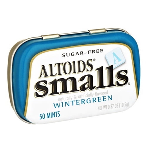 Altoids Smalls Sugar Free Curiously Strong Mints, Wintergreen Flavor 0.5 Oz, 9 Ea by Altoids Strong Peppermint Candy