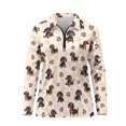 thumbnail image 4 of Yuyamidu Cute Dachshund Long Sleeve Golf Shirts for Women Dog Paw Workout Tops Athletic Tennis Shirts Lightweight Activewear Golf Clothes Size XS, 4 of 8