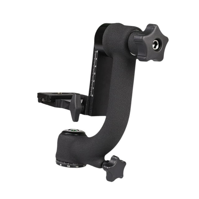 Cabezal de trípode cardán para cámara digital, panorámica de 360 grados, resistente para fotografía de vida silvestre, placa de liberación