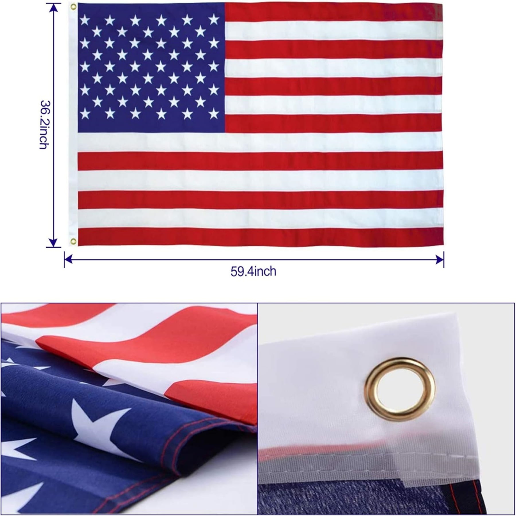25Ft Telescopic Flag Pole Kit, Heavy Duty Aluminum Telescoping Flagpole, with 3x5 American Flag and Topper Ball for Commercial, Residential Use