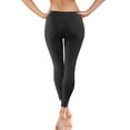 thumbnail image 4 of Zhensanguo Leggings for Women Casual Tummy Control Low Rise Workout Leggings Butt Lifting Gym Yoga Pants Black XL, 4 of 8