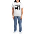 thumbnail image 4 of CafePress - SCOTTIE MAMA Women's Light Pajamas - Women's Short Sleeve Print T-Shirt and Pants Light Cotton Pajama Set, 4 of 7