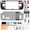 thumbnail image 2 of eXtremeRate DIY Full Set Shell with Buttons for Steam Deck LCD, Custom Faceplate Back Plate Replacement Shell for Steam Deck LCD - Classic NES Style [Console NOT Included], 2 of 9