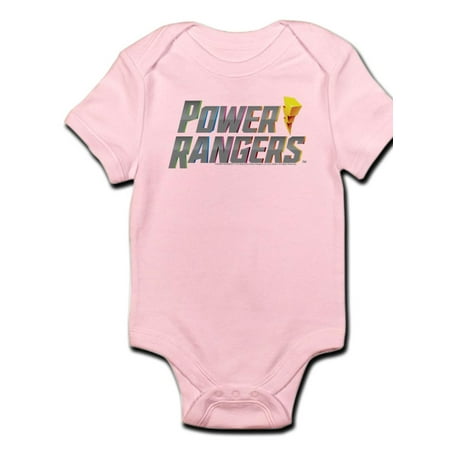 

CafePress - Power Rangers Stacked Logo - Baby Light Bodysuit