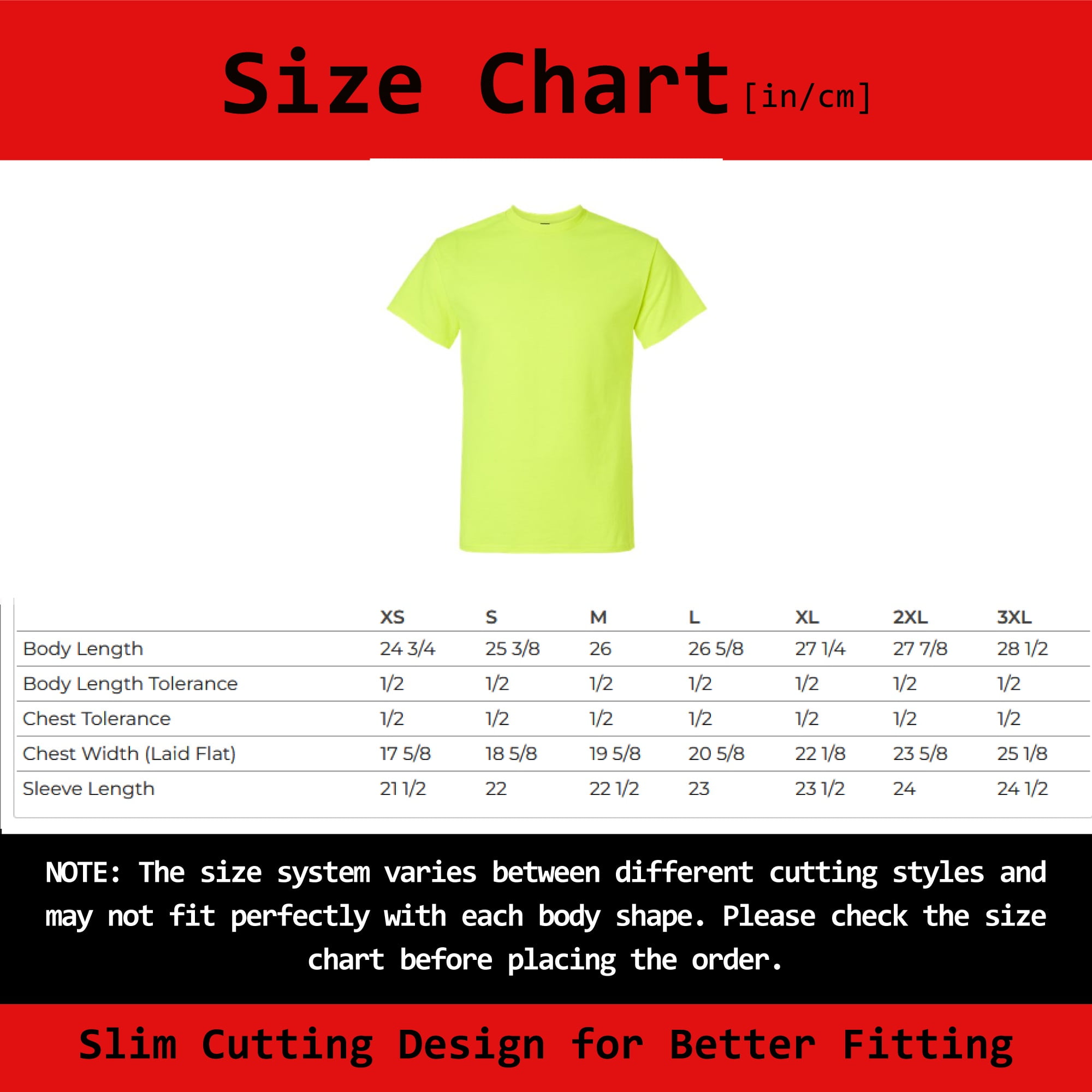 Gildan Ultra Cotton Classic Fit T-Shirt, High Visibility Safety