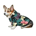 thumbnail image 6 of Bingfone Green Tropical Leaves Dog Clothes Hoodie, Pet Winter Coat,Puppy Sweatshirts For Small Dogs Boy Girl,Suitable For All Breeds-Small, 6 of 8