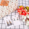 thumbnail image 6 of BronaGrand 100 Set White Kraft Paper Earring Display Card Earring Stud Cards Tags with 100pcs Self-Seal Bags for DIY Ear Studs and Earrings, 6 of 7