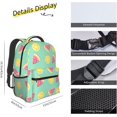 thumbnail image 4 of Orange Watermelon School Book bag Hiking Travel Camping Backpack Lightweight Daypack, 4 of 7