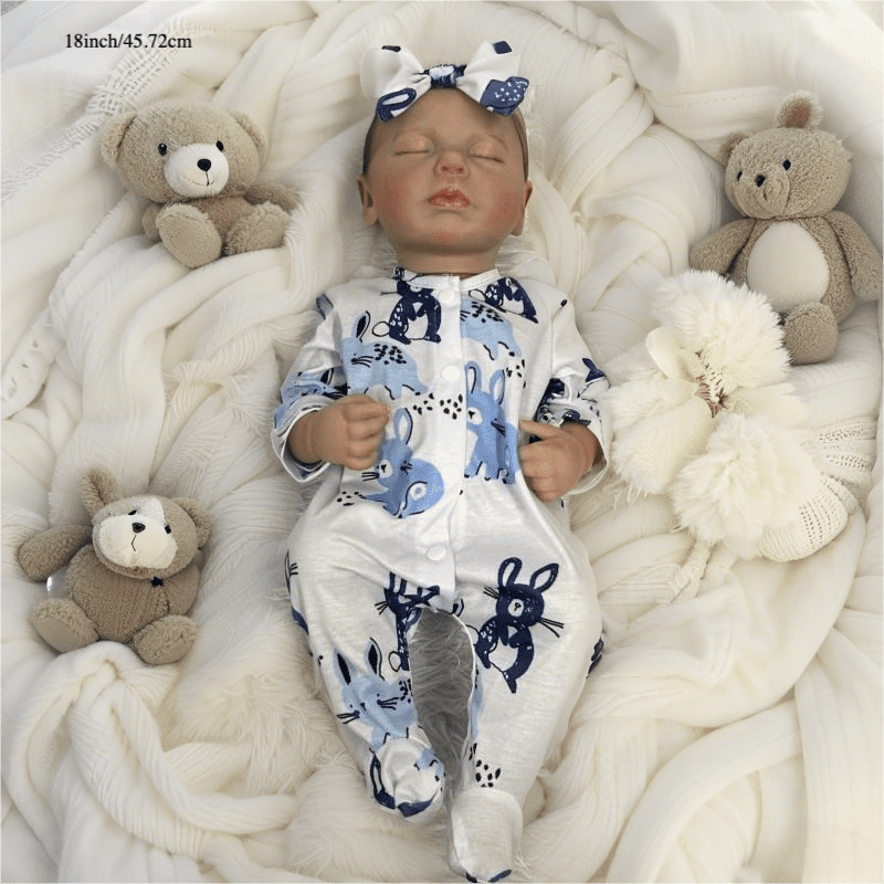 Dayoff Kids Lifelike Reborn Baby Dolls - 18 Inch Realistic Baby Doll (No Accessories) For Kids Age 3+