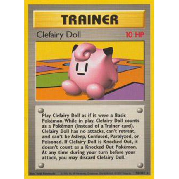Pokemon Base Set Clefairy Doll 70 Walmart Com
