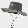 thumbnail image 4 of GPOECD Western Cowboy Camping Bucket Hat For Outdoor Spring Summer Hiking And Fishing Sun Grey,One Size, 4 of 4