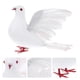thumbnail image 4 of GOOHOCHY Palomas artificiales de gran tamaño con alas estirables, palomas de la paz, accesorios fotográficos para decoración del hogar y bodas (blanco), 4 of 8
