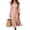 Pink #06, variant on Women's Fall Fit and Flare Maxi Dress, Long Sleeve Bishop Balloon Sleeve V-Neck Button Down Casual Dress XL