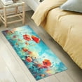 thumbnail image 5 of Flower Painting Bathroom Rug Mat Ultra Soft Non Slip and Absorbent Plush Rugs Washable Quick Dry Bath Rugs 39 x 20 Inches Home Decor, 5 of 7