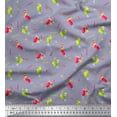 thumbnail image 1 of Soimoi Moss Georgette Fabric Straw & Juice Beverages Print Fabric by The Yard 42 Inch Wide, 1 of 1