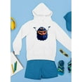 thumbnail image 3 of Hairy Monster Smiling Hoodie Juniors -Image by Shutterstock,  x-Large, 3 of 4