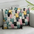 thumbnail image 2 of COMIO  Cute Cat Gifts, Cat Gifts for Cat Lovers Women Girls, Cat Pillow Covers, Cat Decor, Cat Mom Lady Gifts for Women, Cat Lover Gifts for Women, Cat Decor for Cat Lovers 2Pcs, 2 of 6