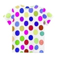 thumbnail image 4 of Zpanxa T-Shirts pour Tout-Petites Fille à Pois Col Rond Manches Courtes Haut Décontracté Polyester Spandex 11-12 Ans, 4 of 5