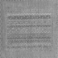 thumbnail image 1 of Ahgly Company Indoor Square Abstract Gray Modern Area Rugs, 4' Square, 1 of 4