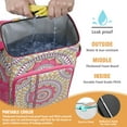 thumbnail image 2 of Mandala Boho Tribal Backpack Cooler, Ethnic Abstract Pattern Waterproof Leakproof Cooler Bag, Insulated Picnic Backpack for Travel, 2 of 6