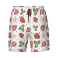 thumbnail image 4 of Lsque Mens Swim Trunks Strawberry Pattern - Bathing Suit Compression Liner - Beach Swim Shorts Swimwear - (S-3XL) - Stretch Quick Dry -Medium, 4 of 9