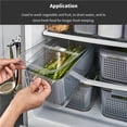 thumbnail image 2 of Bewildely Contenedor escurridor de alimentos frescos, cesta de almacenamiento de frutas y verduras, contenedor organizador para refrigerador Organizadores de utensilios de cocina 5.8L Bewildely HA026893-02, 2 of 6