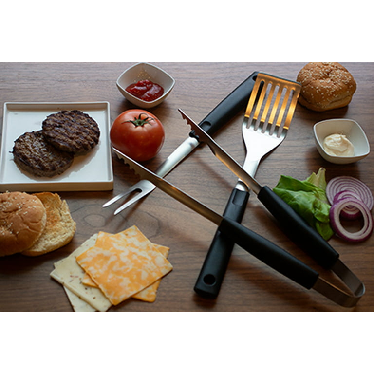 The Personal Exchange Personalized BBQ Grill Tool Set Custom Engraved Barbecue Grilling Set 3 Pieces