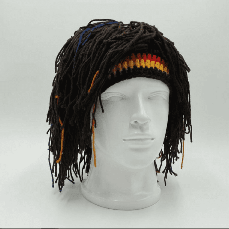 XBTCLXEBCO Rasta Wig Beanie Hat Jamaica 