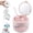 Pink, variant on Portable Retainer and Denture Cleaning Case 3-in-1 Retainer Case for Women | With Magnetic Lifting Tray Mirror Cleaning Brush and Removal Tool, Leak Proof Large Capacity for Travel and Daily Use