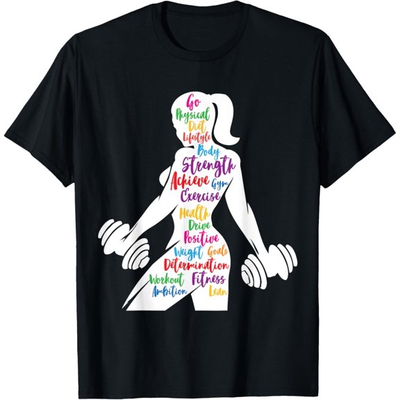 Women Gym Motivation Workout Motivational Fitness Lover Gift T-Shirt