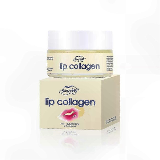 Hydrating Lip Mask for Wrinkle Reduction and Collagen Boost, Natural Plumping Balm for Soft and Smooth Lips with Moisture Lock Technology