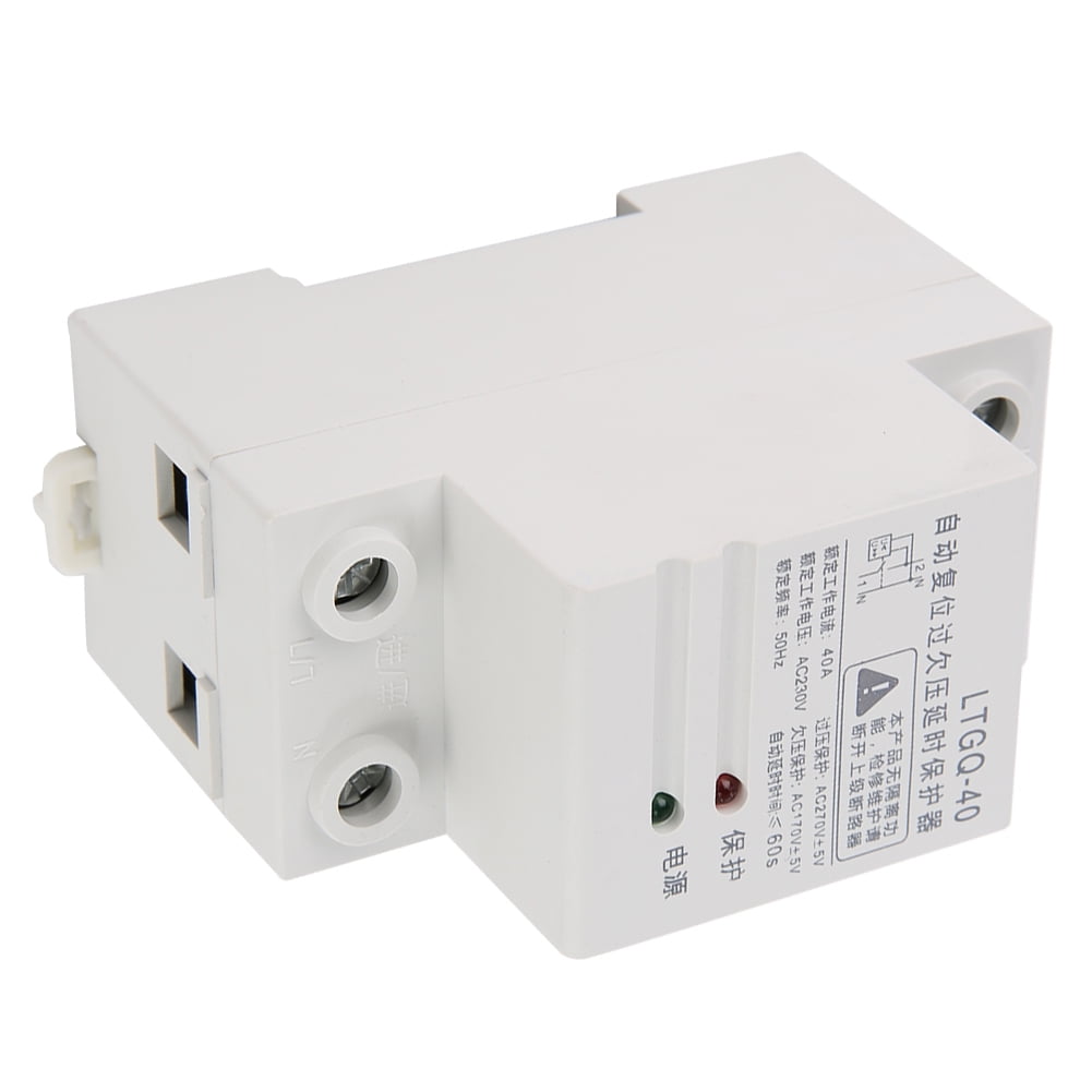 Zerone Voltage Protector Relay,230V Adjustable Automatic Reconnect Over Voltage And Under Voltage Protection Relay 2P40A Zerone Voltage Protector Relay,230V Adjustable Automatic Reconnect Over Voltage And Under Voltage Protection Relay 2P40A
