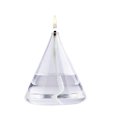 thumbnail image 1 of Lampe à Huile en Verre pour Table Sans Fumée Style Restaurant (Lampe à Huile en Cône), 1 of 5