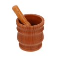 thumbnail image 1 of PP Garlic Masher Gadget 1 Set Chocolate Round Design Ideal For Home Users And Cooking, 1 of 3