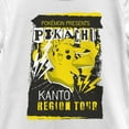 thumbnail image 2 of Girl's Pokemon Pikachu Kanto Region Tour Poster  Graphic Tee White Medium, 2 of 4