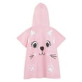 thumbnail image 2 of Esho Kids Cartoon Print Wearable Bath Towel Toddler Hooded Beach Cloak Poncho Towel 1-5T, 2 of 6