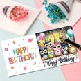 thumbnail image 4 of DIY Diamond Greeting Card Diamond Art Painting Birthday Easter Creative Design Holiday Blessing Gift Folding Greeting Card Set (15*15cm) (With White Envelope)-Happy Birthday, 4 of 8