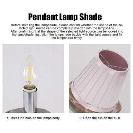Crday Lampshade Replacement Wall Light, How To Install A Lampshade
