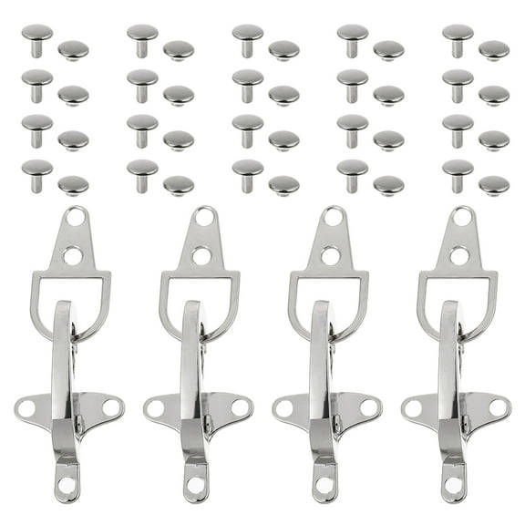 WHAMVOX 4 Pairs Snap Decorative Clothing Clasp Buckle Clips Toggle Buttons Clothing Toggle Buckles Coat Buckle Locking Fasteners Holder Decoration