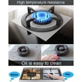 thumbnail image 7 of MSDADA Gas Stove Burner Covers,8 Pcs 0.2mm 10.6" x 10.6" Gas Range Protectors with 2 Pcs Kitchen Silicone Gap Cover, Double Thickness, Non-Stick, Reusable And Dishwasher Safe（Silver）, 7 of 7