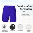 thumbnail image 5 of Haiem Darkblue Mens Swim Trunks with Compression Liner 2 in 1 Swimming Shorts Stretch Swimwear Quick Dry,Board Shorts-X-Large, 5 of 9
