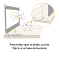 thumbnail image 2 of Barandal para Cama 1.5m de Largo SEGOS Panda Gris, 2 of 6