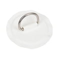 thumbnail image 1 of redondo en forma de D, sin pegamento, incluye de lazo con hebilla de cuerda de amarre de acero inoxidable 316 para bote inflable de PVC, blanco Sunnimix  Anillos en D inflables para kayak, 1 of 6