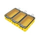 thumbnail image 2 of Caja de 3 anzuelos para calamar, organizador portátil de accesorios de pesca para señuelos amarillo, 2 of 9