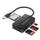 thumbnail image 2 of Lector de tarjetas 4 en 1, lector de tarjetas TF SD MS, adaptador multitarjeta externo para computadora, cámara, interfaz USB 3.0 y USB C, 2 of 8