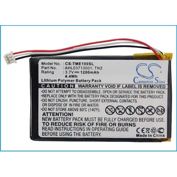 1200mAh TomTom AHL03713001 TN2 Battery for TNS410 AVN4430 Eclipse