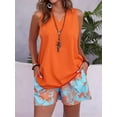 thumbnail image 3 of Jaimenalin Women'S Two Piece Short Sets Casual Oversized V Neck Shirts Shorts Outdoor Vacation Travel Outfit Flower Color 2 XL, 3 of 5