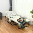 thumbnail image 2 of Costway Fauteuil-Lit Pliant Ottoman Chaise Longue avec Réglage à 6 Positions Beige, 2 of 10
