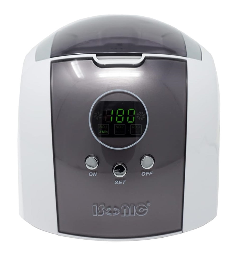iSonic D7910B Digital Ultrasonic Cleaner, 0.75 L Stainless Steel Tank, 110 V, with CSGJ01 Cleaning Solution Concentrate